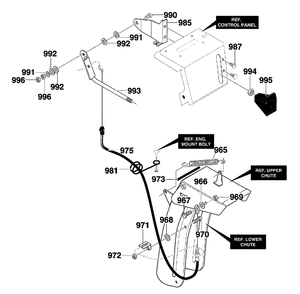 Part Location Diagram of PER-780066 Briggs and Stratton Bracket, Cable Chute